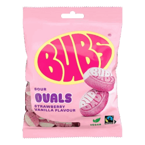 Bubs - Strawberry Vanilla Ovals155g