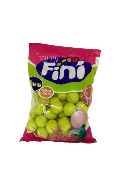 Fini - Tennis Ball tyggegummi, 1kg