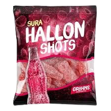 Hindbærshots 80 gram