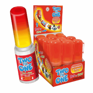 Two To One Strawberry & Lemon - Slikkepind