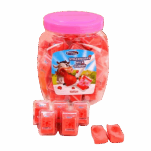Strawberry milk gummy, enkeltvis