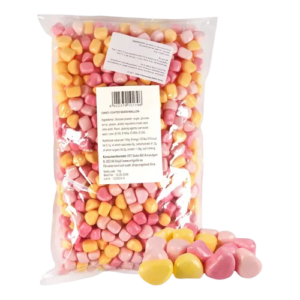 Jellioo Candy Coated Marshmallow Heart 1 KG
