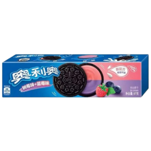 Japansk Oreo blåbær hindbær smag 97g